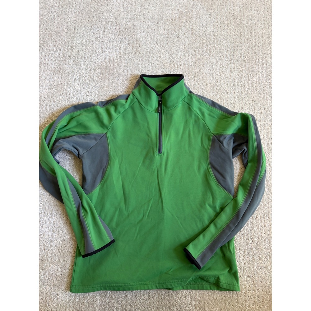 Stormtech Performance Pullover Women M Green 1/4 Zip Sporty Gorpcore Utility
